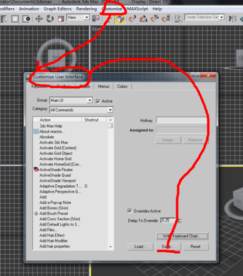 快捷鍵在3dmax中無法連接 - BIM,Reivt中文網(wǎng)