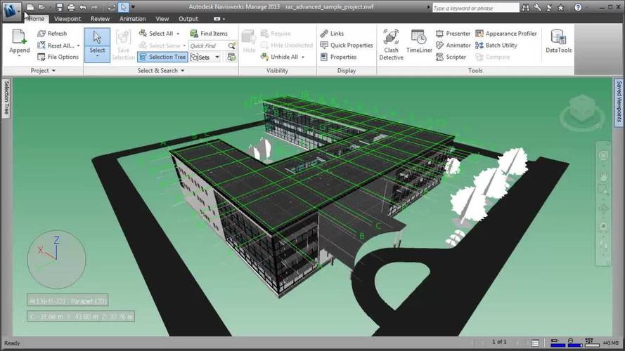 查詢標(biāo)高的Navisworks