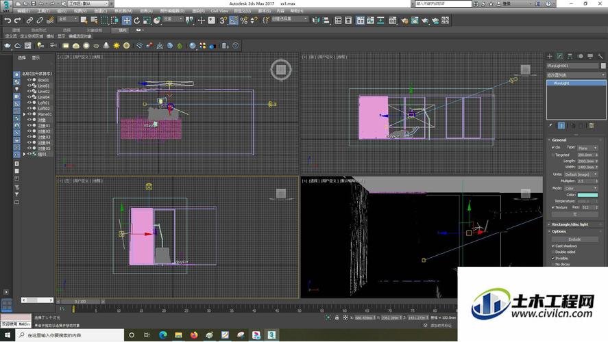 如何在3DMAX模型中設(shè)置主光源？(3DMax模型添加分段線的方法) - BIM,Reivt中文網(wǎng)