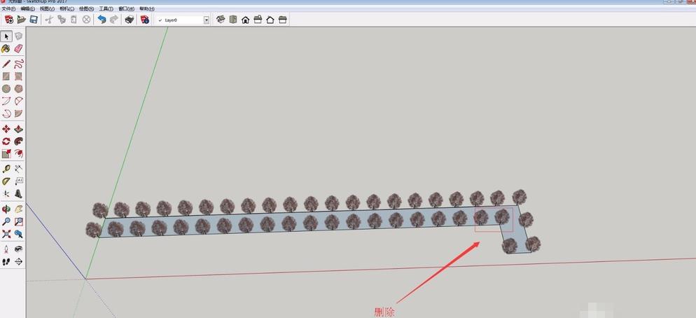 Sketchup草圖大師：如何快速在道路上添加樹木 - BIM,Reivt中文網(wǎng)