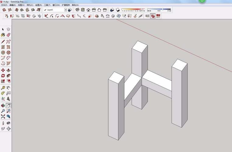 使用SketchUp制作立體Logo教程 - BIM,Reivt中文網(wǎng)