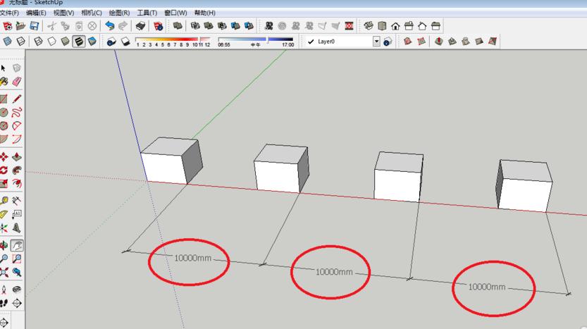 SketchUp教程 | 如何在SU和草圖大師中連續(xù)復制相同距離的多個物體？